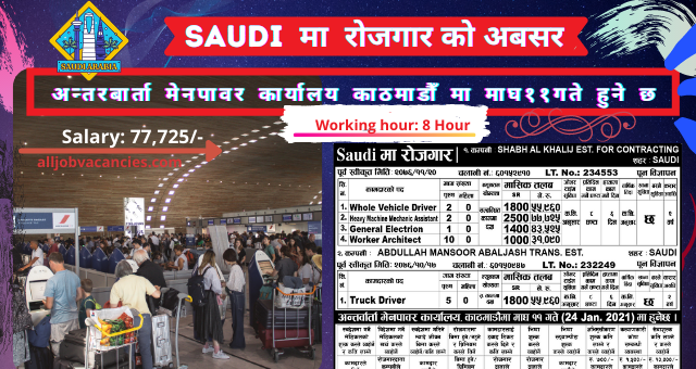 Saudi Job demand in Nepal