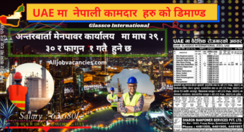 Job demand From UAE For Various Post With High Salary