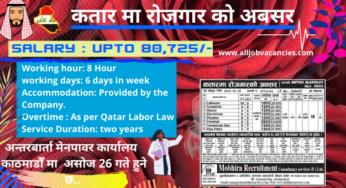 Various job From Qatar with Free visa and Free Ticket