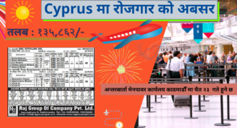 Cyprus Job Demand in Nepal | Europe job Demand in Nepal 2022