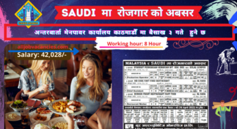 Restaurant Jobs in Saudi for Nepali | Al Hasa Demand in Nepal 2022