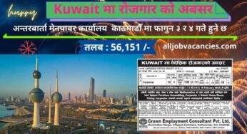 Kuwait Jobs for Nepali | Demand For 30 Carpenter