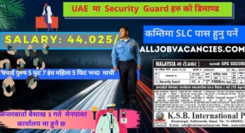 UAE Security Guard Job Opportunity for Nepali Nationals